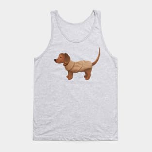 Sweater Weather Pup Tank Top